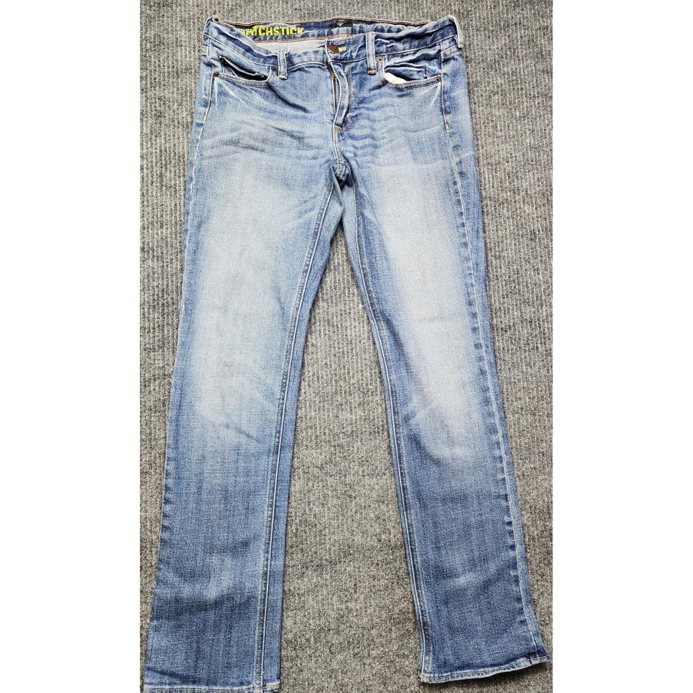 J.Crew Matchstick Jeans Light Wash Straight Leg Stretch Denim Size 30 RN77388